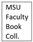 Faculty Book Collection label example